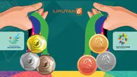 Banner Lonjakan Medali Indonesia di Asian Games 2018 (Liputan6.com/Abdillah)