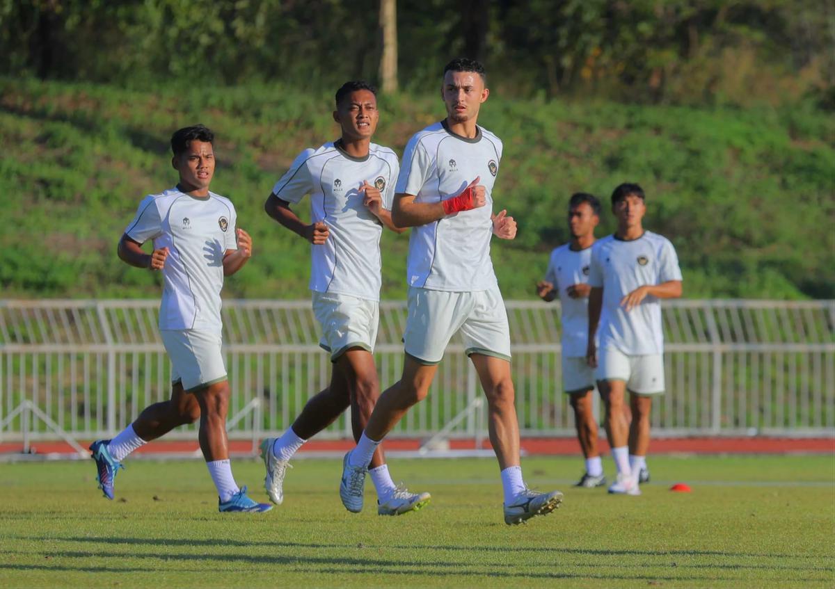 FOTO: Timnas Indonesia U-22 Matangkan Persiapan Jelang Laga Perdana SEA Games 2025