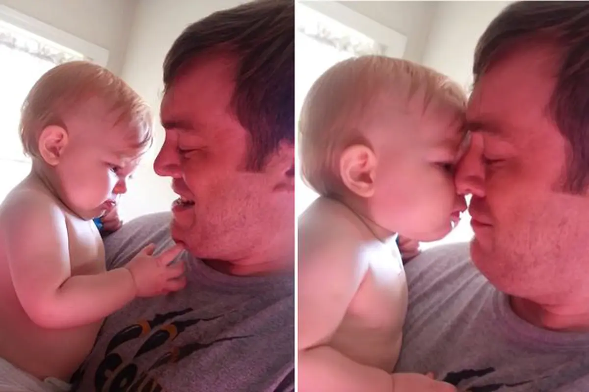 Bayi Lucu Kebingungan Melihat Ayahnya Terlihat di YouTube