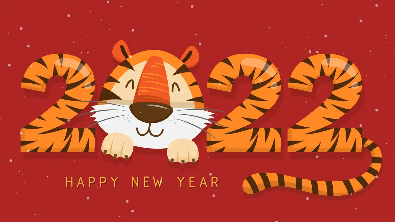 Ilustrasi Tahun Baru China 2022