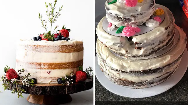 Kue pernikahan tak sesuai ekspektasi. (Sumber: boredpanda)