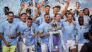 Terbaru, Arsenal lagi-lagi harus menerima kenyataan hanya menjadi runner-up Premier League 2023/2024 di belakang Manchester City, mengulang pencapaian pahit musim lalu. (AP Photo/Dave Thompson)