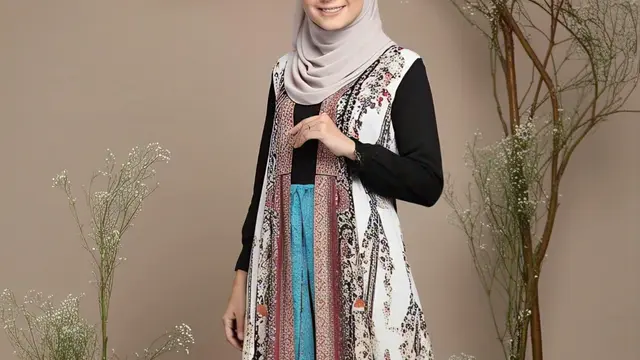 Model Gamis Rompi Panjang Terbaru