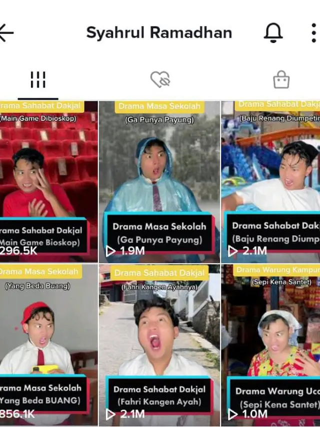 Konten TikTok Syahrul Ramadhan