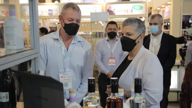 Duta Besar Australia untuk Indonesia Penny Williams PSM di Food Hotel Indonesia (FHI). (Dok: Kedubes Australia di Indonesia)