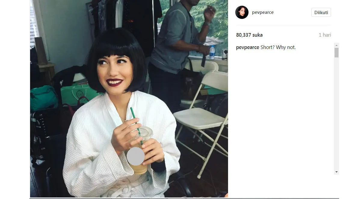 Pevita Pearce potong rambut? (Foto: Instagram)