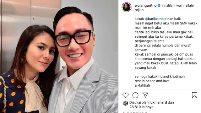 Wulan Guritno Kenang Saat Ia Menolak Karya Pertama Barli Asmara