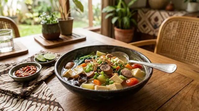 Resep Sup Tofu Sosis/AI Generated