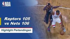 D'Angelo Russell mencetak 29 poin dan lima rebound ketika Brooklyn Nets mengalahkan Toronto Raptors pada perpanjangan waktu, 106-105.