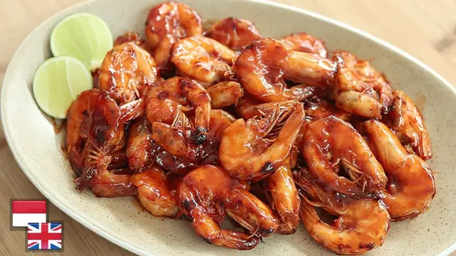 Udang Bakar Madu Pedas