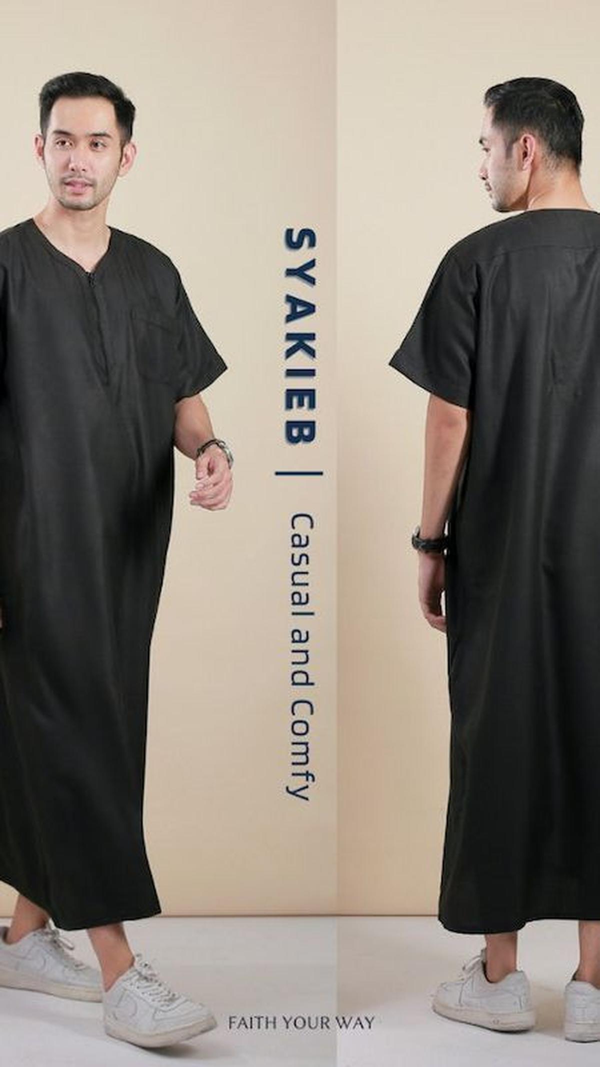 <b>Gamis Syakieb Lengan Pendek Muslimadani</b>