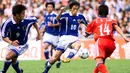 Sebanyak 98 kali ia membela timnas Jepang dengan torehan 24 gol dan dua gelar Piala Asia (2000, 2004). (AFP/Robyn Beck)