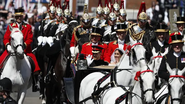 Suka Cita Warga Inggris Sambut Pernikahan Pangeran Harry - Meghan Markle