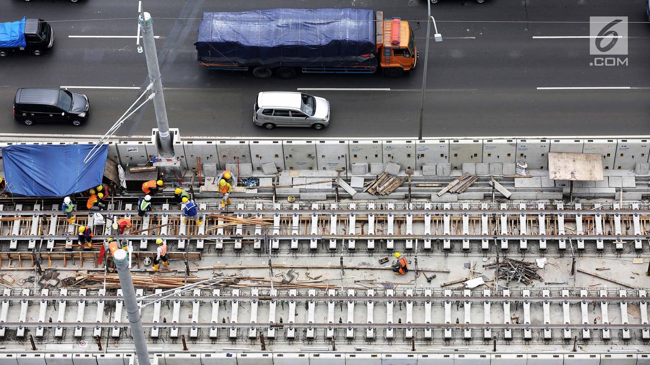 Pantauan Udara, Begini Progres Pembangunan Jalur Layang MRT
