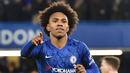 Willian - Mantan pemain Chelsea dan Arsenal ini telah tampil dalam 259 laga di Liga Inggris. Winger yang kini memperkuat Corinthians itu datang ke Stamford Bridge pada 2013 kemudian hengkang ke Emirates pada 2020 lalu. (AFP/Glyn Kirk)