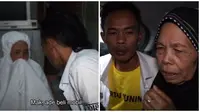 Emak Ade Londok tak kuas atahan nagis saat tahu anaknya beli mobil baru. (Sumber: YouTube/Ade Londok Asli)