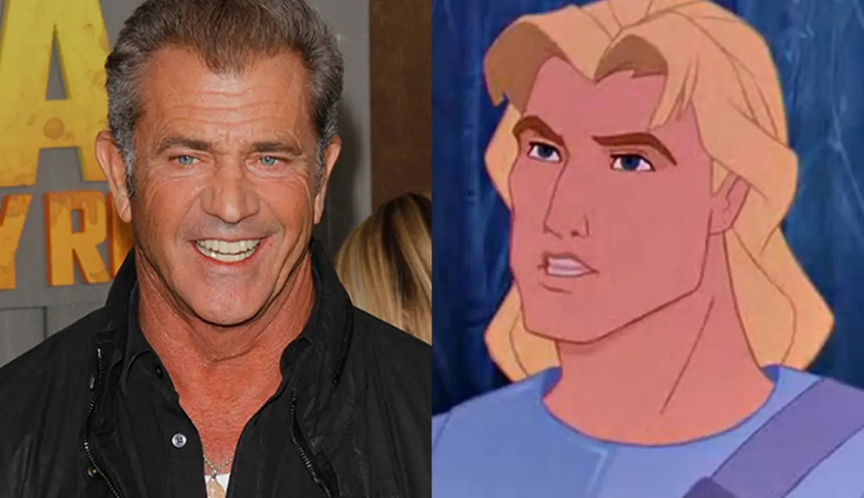 Penggemar Pocahontas pasti tahu John Smith. Mel Gibson ternyata pengisi suara karakter tersebut. (hollywood.com)