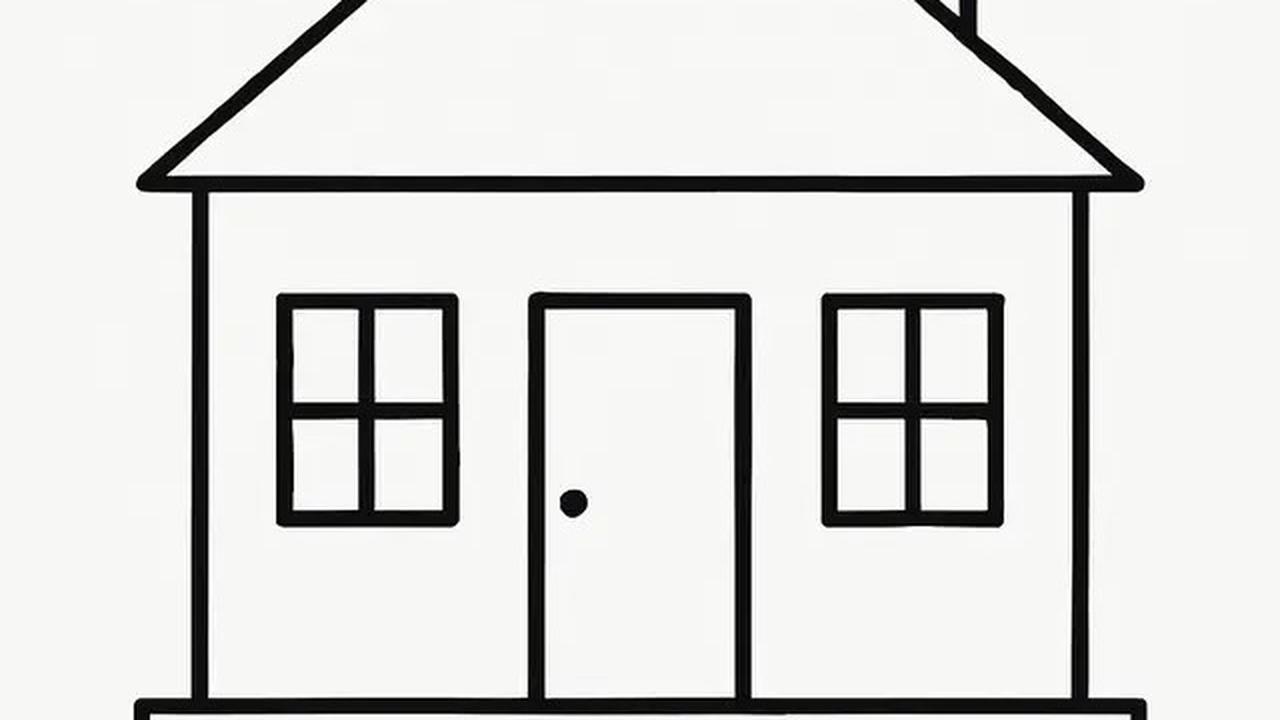 6 Gambar Rumah Hitam Putih Simpel dan Gampang Dibuat, Cocok untuk Anak Sekolah