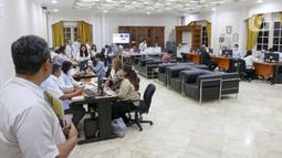Hari ini, Senin (11/11/2024, Wakil Presiden Gibran Rakabuming Raka meluncurkan program bernama 'Lapor Mas Wapres'. (Liputan6.com/Herman Zakharia)