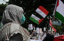 1.347 Personel Gabungan Amankan Aksi Bela Palestina di Kedubes AS