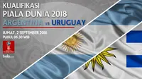 Kualifikasi Piala Dunia 2018 Argentina vs Uruguay (Bola.com/Adreanus Titus)