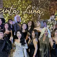 Penampilan Para Tamu Kenakan Pakaian Hitam di Perayaaan Ulang Tahun Lucinta Luna ke-33, credit: @gheaindrawari