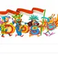 Google Doodle turut rayakan HUT RI ke-79 (Liputan6.com/ Agustin Setyo Wardani)