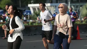 Terganggu Abu Anak Krakatau, CFD Jakarta Berakhir Lebih Awal