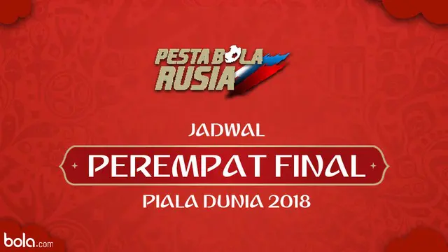 Berita video jadwal Perempat Final Piala Rusia Rusia 2018. Belgia akan menantag Brasil di Kazan' Arena, Kazan', Sabtu(7/6/2018).