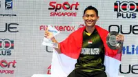 Pemain senior Indonesia, Sony Dwi Kuncoro, membuat kejutan besar dengan menjuarai turnamen Singapura Terbuka Super Series 2016.