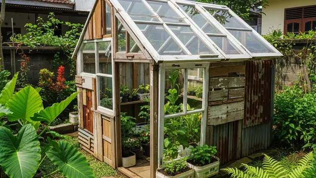 Rumah Kaca dari Barang Bekas (Upcycle Scraps)