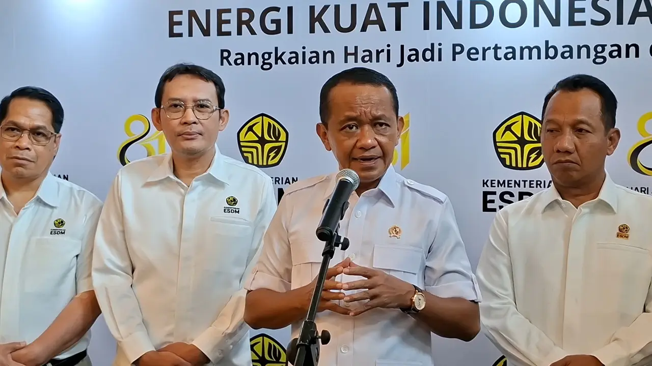 Menteri Energi dan Sumber Daya Mineral (ESDM), Bahlil Lahadalia, di Balai Sudirman, Jakarta, Senin (21/9/2026). (Liputan6.com/Arief)