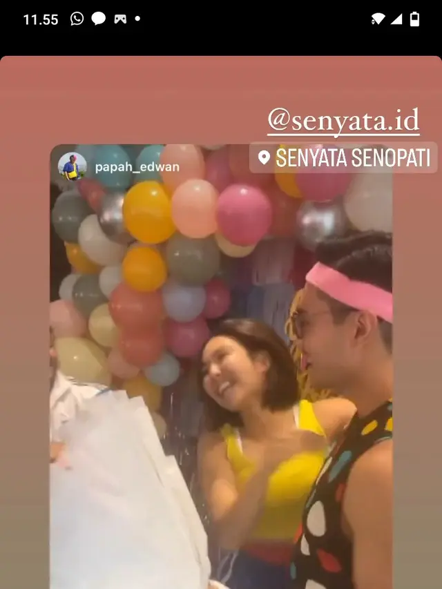 Momen kejutan ulang tahun Gisella Anastasia ke-32 (Sumber: Instagram/gisel_la)
