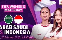 Jadwal FIFA Women Matchday 2025 Arab Saudi Vs Indonesia
