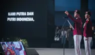 Momen Dua Siswa Sekolah Rakyat Pimpin Ikrar Sumpah Pemuda di Makassar