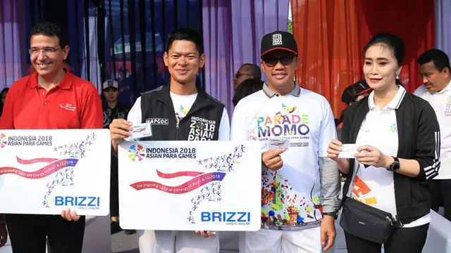 Sponsori Asian Paragames 2018,  Bank BRI Meriahkan Parade Momo