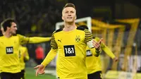 Marco Reus. Gelandang Jerman berusia 32 tahun yang kini memasuki musim ke-10 bersama Borussia Dortmund ini mampu mencetak 9 gol ke gawang Bayern Munchen yang dikawal Manuel Neuer dari total 30 laga termasuk saat ia memperkuat Borussia Monchengladbach. (AFP/Ina Fassbender)