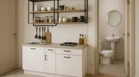 7 Model Dapur Samping Kamar Mandi Minimalis, Desain Praktis tanpa Mengurangi Kenyamanan