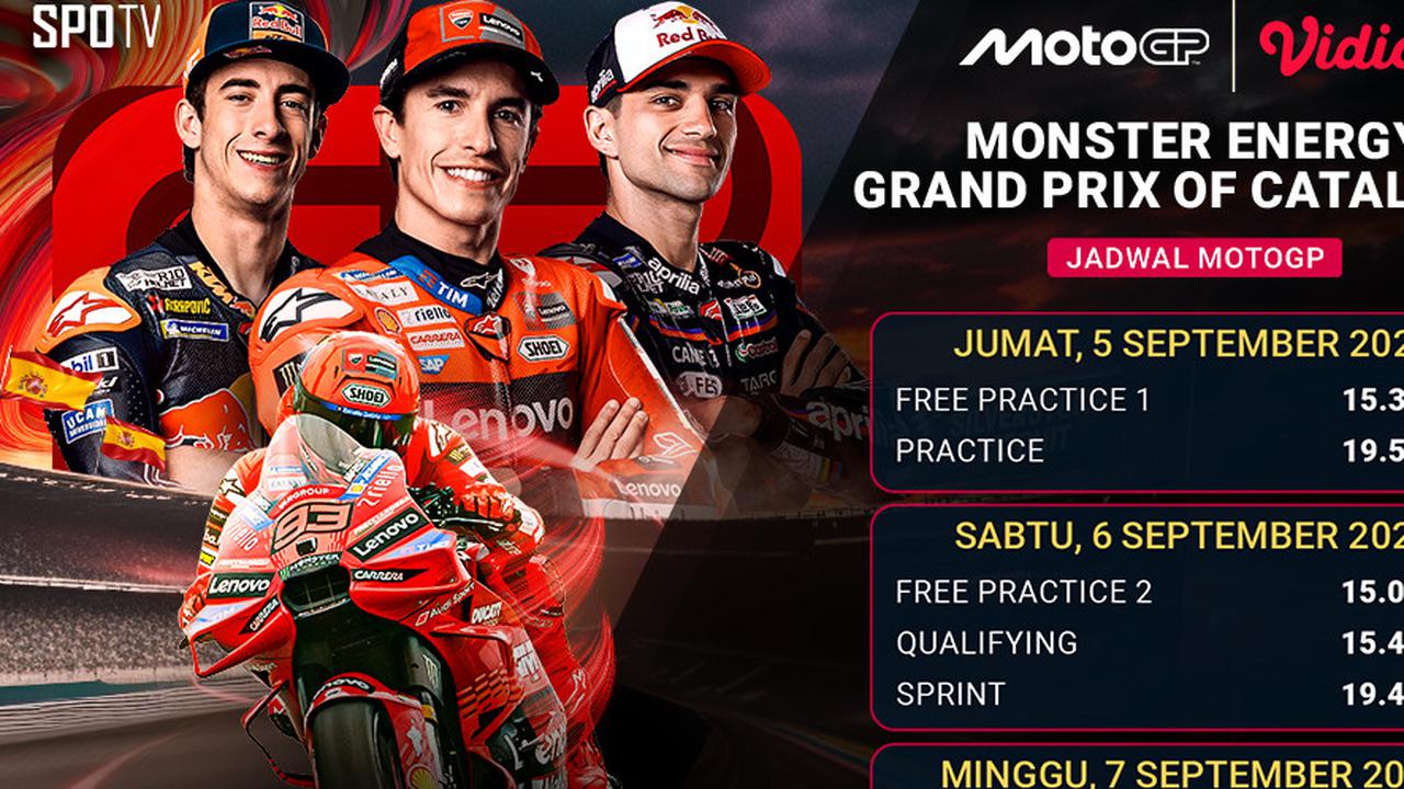 Jadwal MotoGP Round 15: Monster Energy GP Catalunya: Eksklusif di Vidio