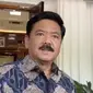 Menko Polhukam Hadi Tjahjanto&nbsp;di Kantor Kemenko Polhukam, Jakarta, Senin (27/5/2024) (Liputan6.com/Muhammad Radityo Priyasmoro)
