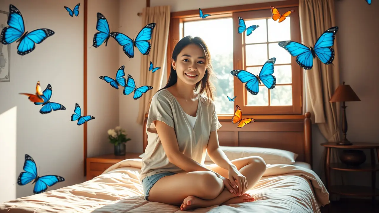 arti kupu kupu masuk kamar