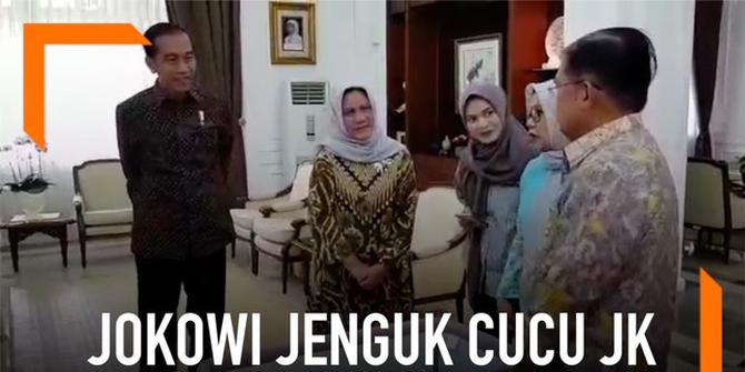 VIDEO: Jokowi Jenguk Cucu ke-15 Jusuf Kalla