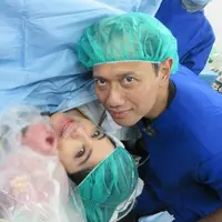Annisa Pohan melahirkan anak kedua dengan wajah berseri (@agusyudhoyono)