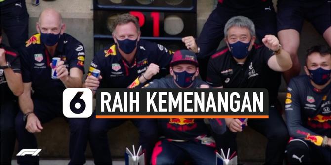 VIDEO: Max Verstappen Raih Kemenangan di Perayaan Grand Prix ke-70