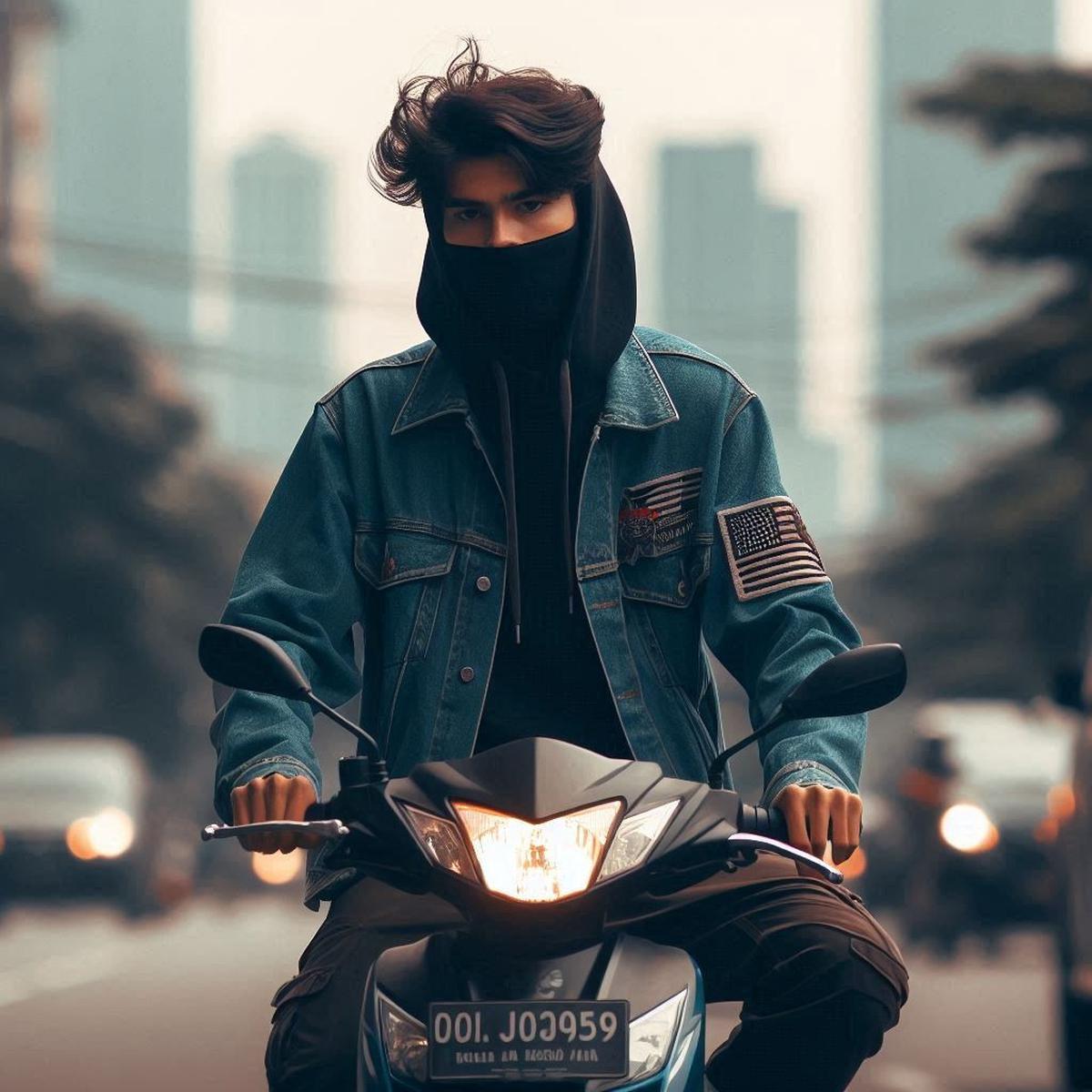 Ilustrasi Memakai Jaket saat Panas Siang Hari