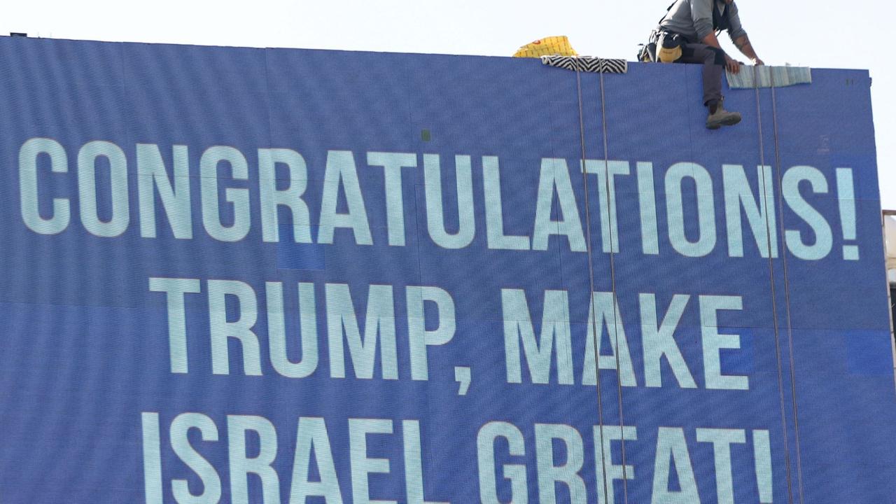 Donald Trump Menang Pemilu AS, Billboard Raksasa 'Make Israel Great' Terpampang di Yerusalem