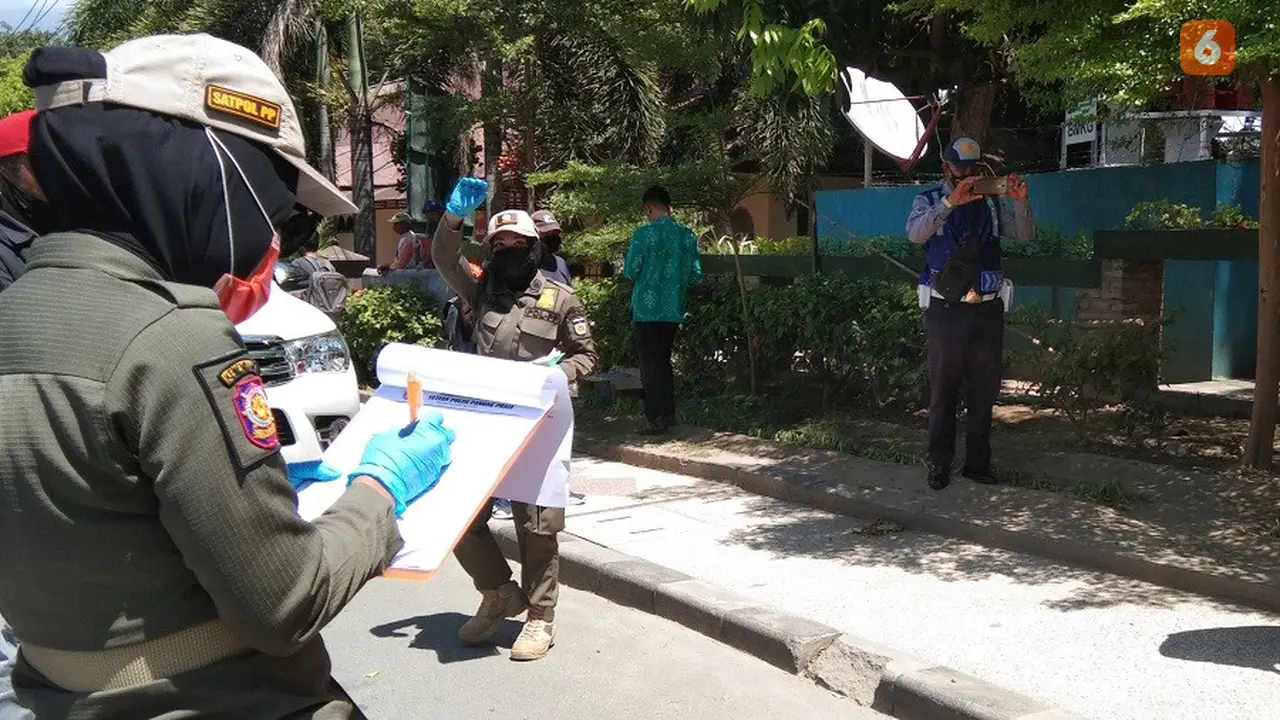 razia pol pp Palu terhadap warga pelanggar prokes