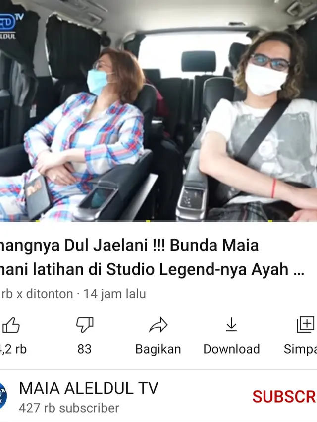Dul Jaelani dan Maia Estianty. (Foto: YouTube Maia Aleldul TV)
