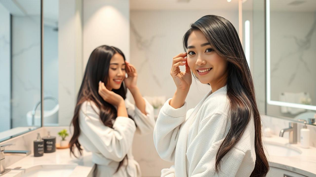 cara pakai hair mask