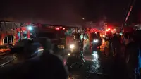 Kebakaran Pasar Sentral Makassar (Liputan6.com/Fauzan)